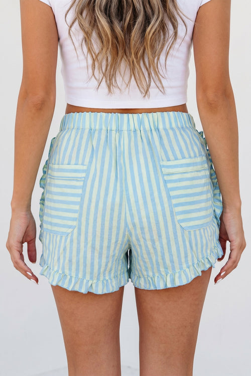 Aspen Ruffle Trim Casual Shorts