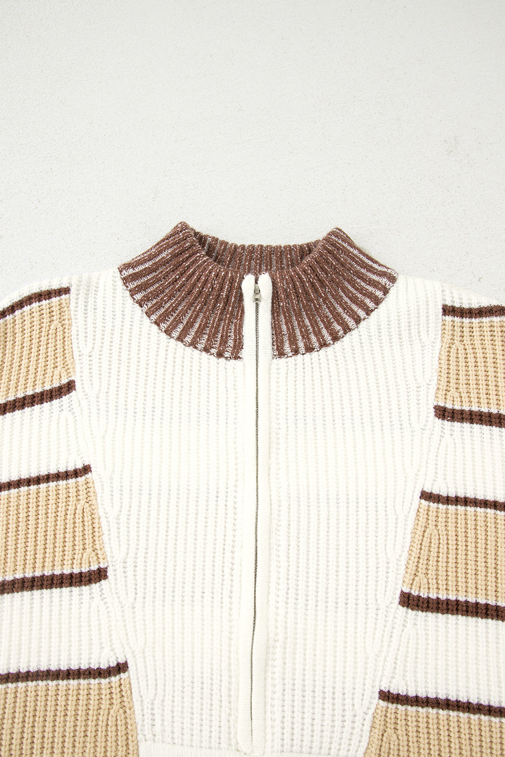 Gloria Zip Drop Shoulder Sweater