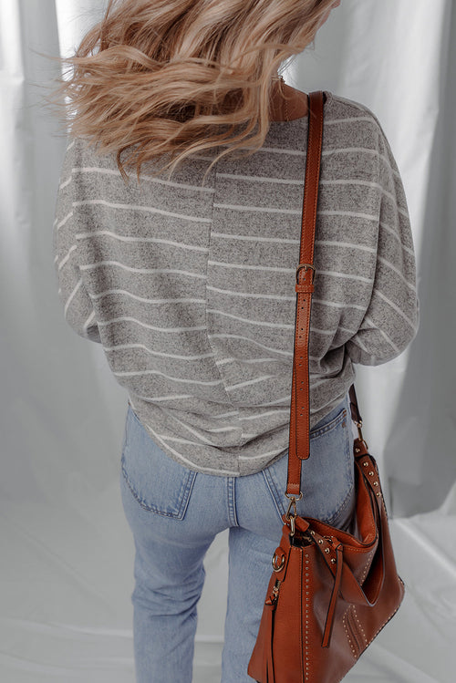 Bella Stripe Dolman Sleeve Top
