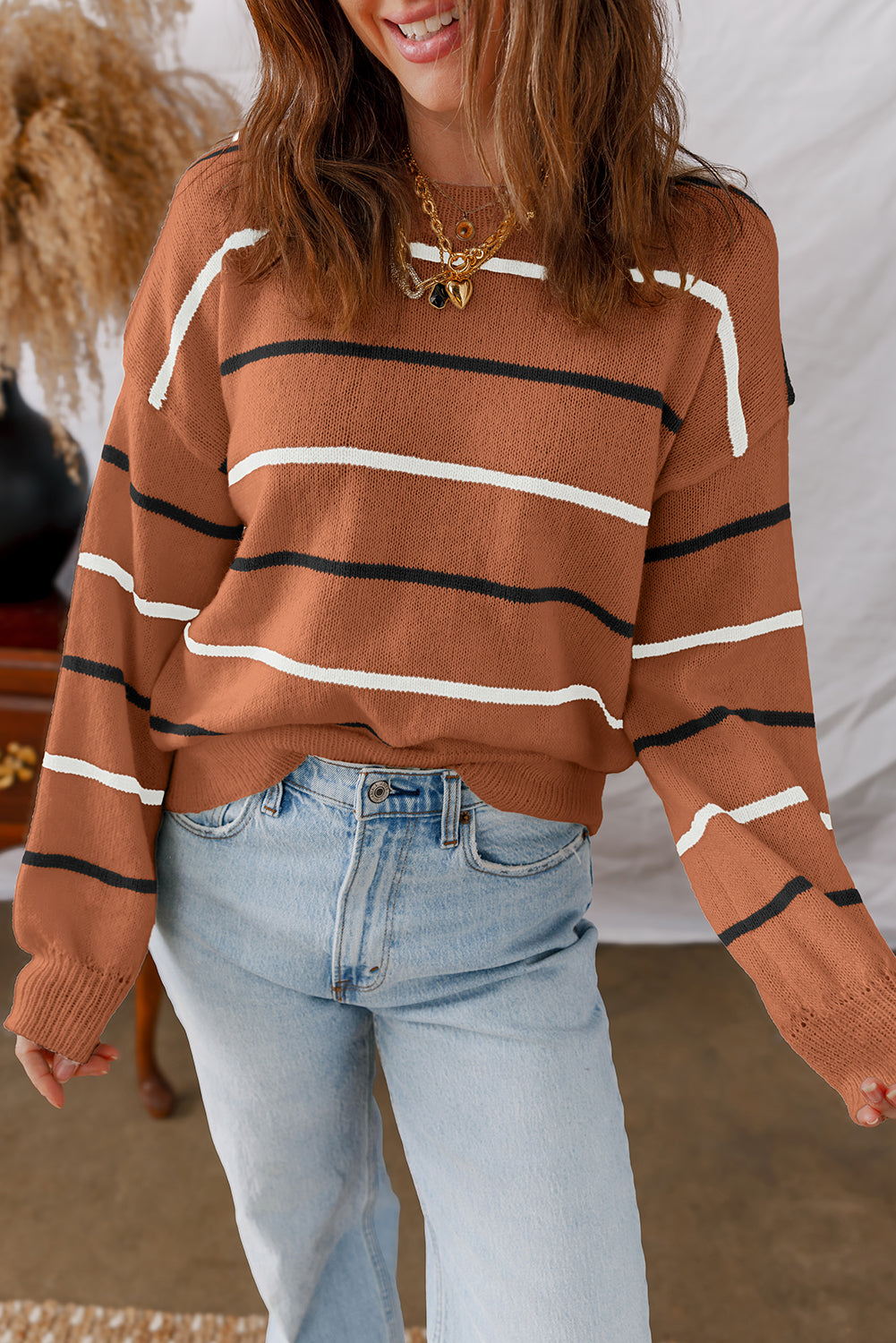 Aylin Edge Drop Shoulder Sweater