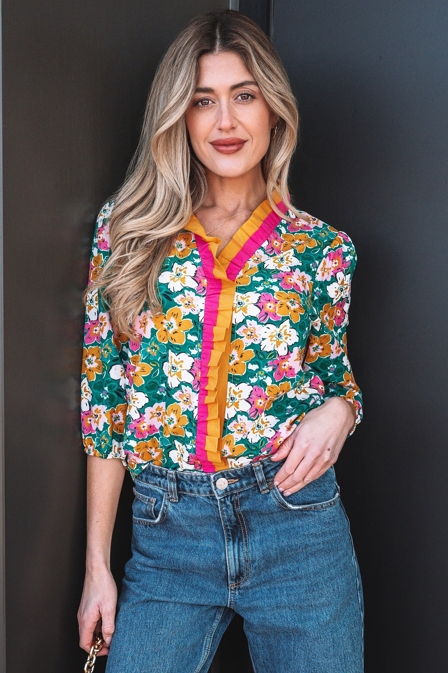 Meadow 3 4 Sleeve Blouse