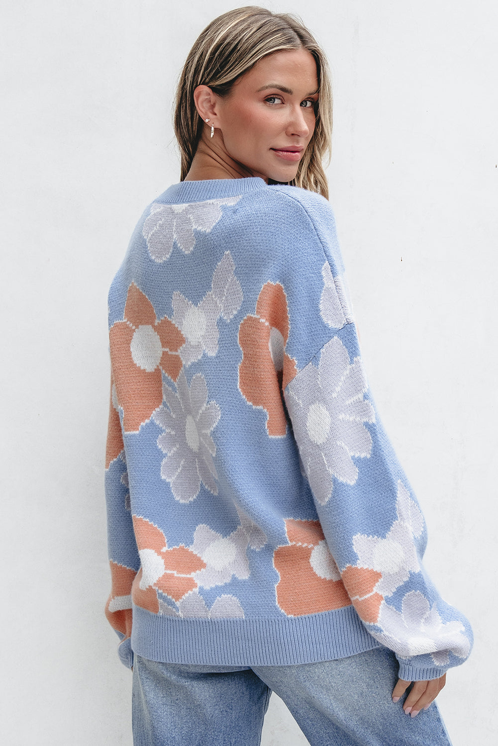 Zelda Drop Shoulder Knitted Sweater