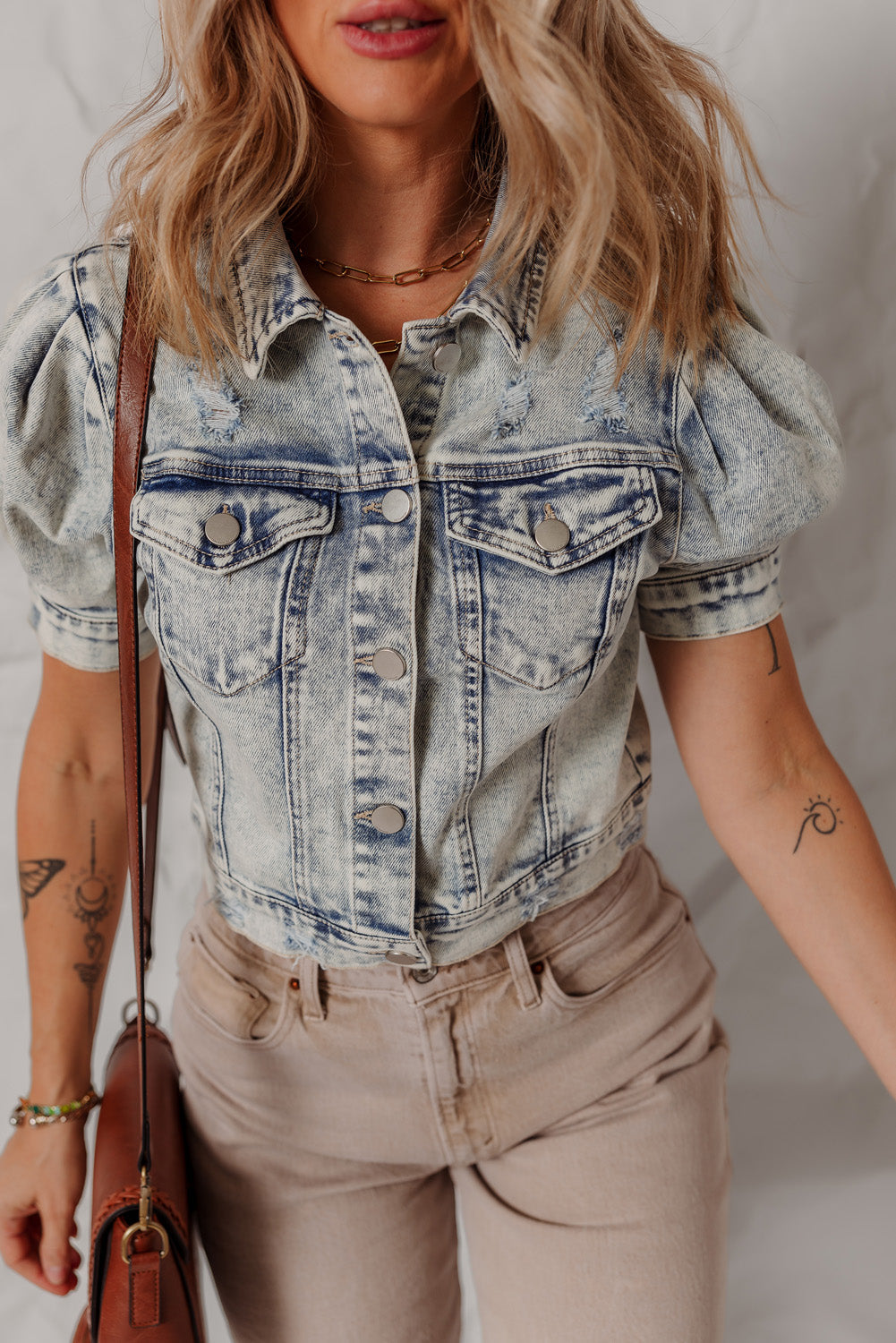 Eleanor Chest Puff Sleeve Jacket