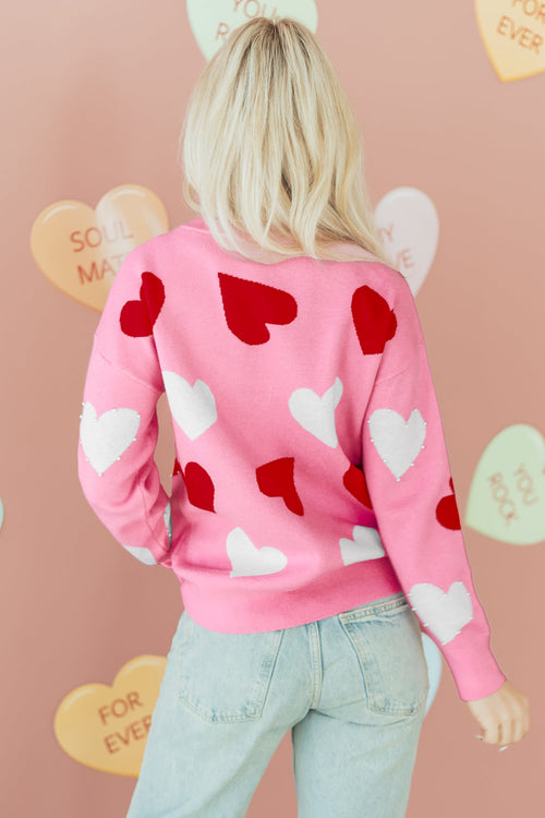 Aliyah Pattern Valentines Day Sweater