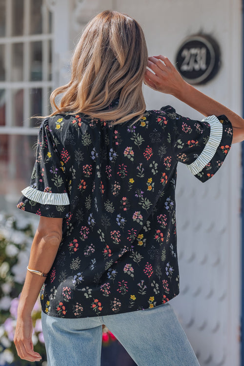 Aliya Short Sleeve Floral Shirt