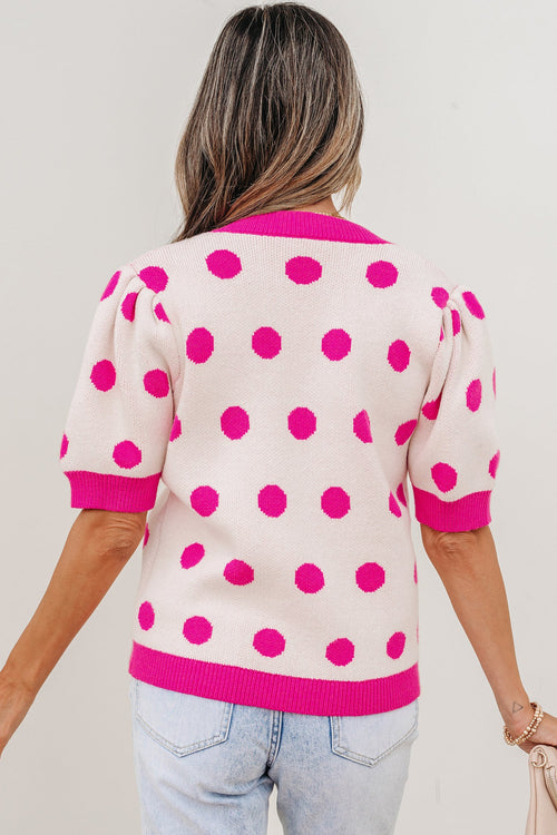 Alexia Puff Short Sleeve Sweater