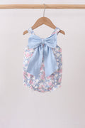 Blue Floral Bow Bubble
