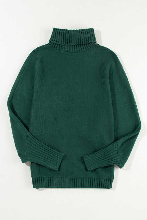 Belen Letter Embroidered High Sweater