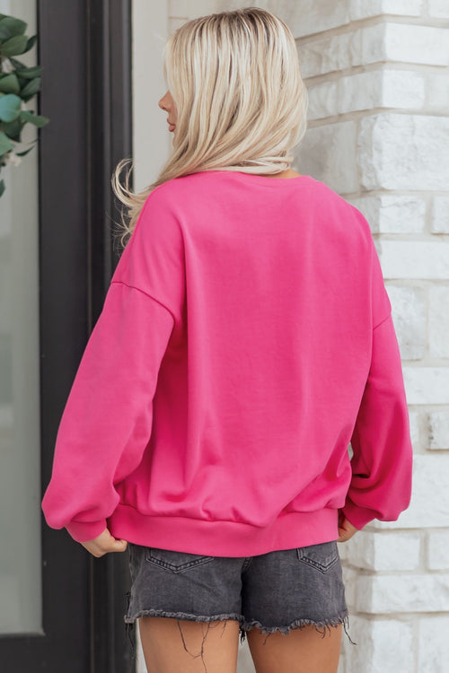 Armani Clover Embroidered Loose Pullover