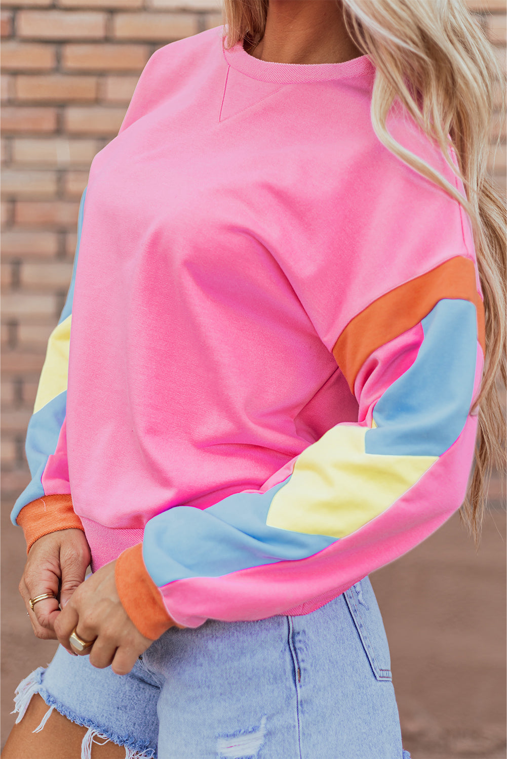Veronica Colorblock French Terry Top