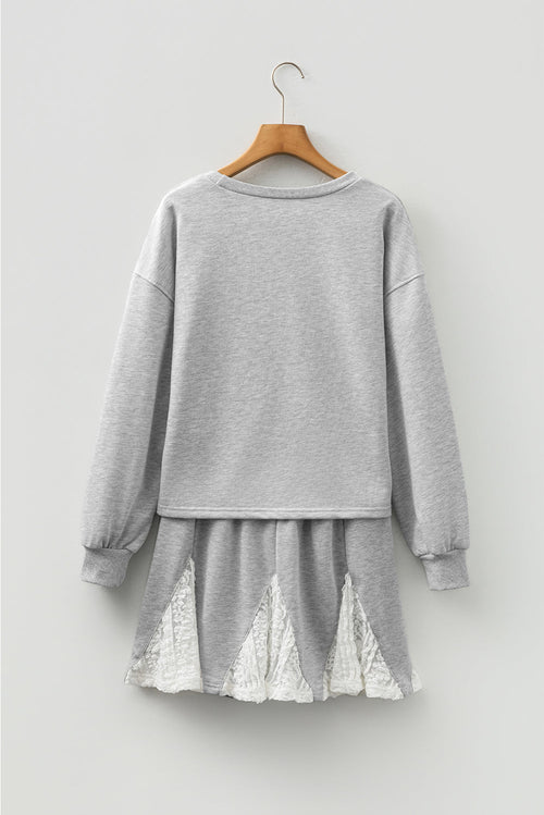 Amelia Patchwork Drop Shoulder Pullover