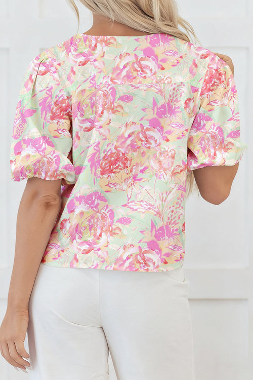 Ayla Short Puff Sleeve Blouse
