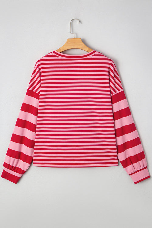 Annika Shoulder Patchwork Sleeve Pullover