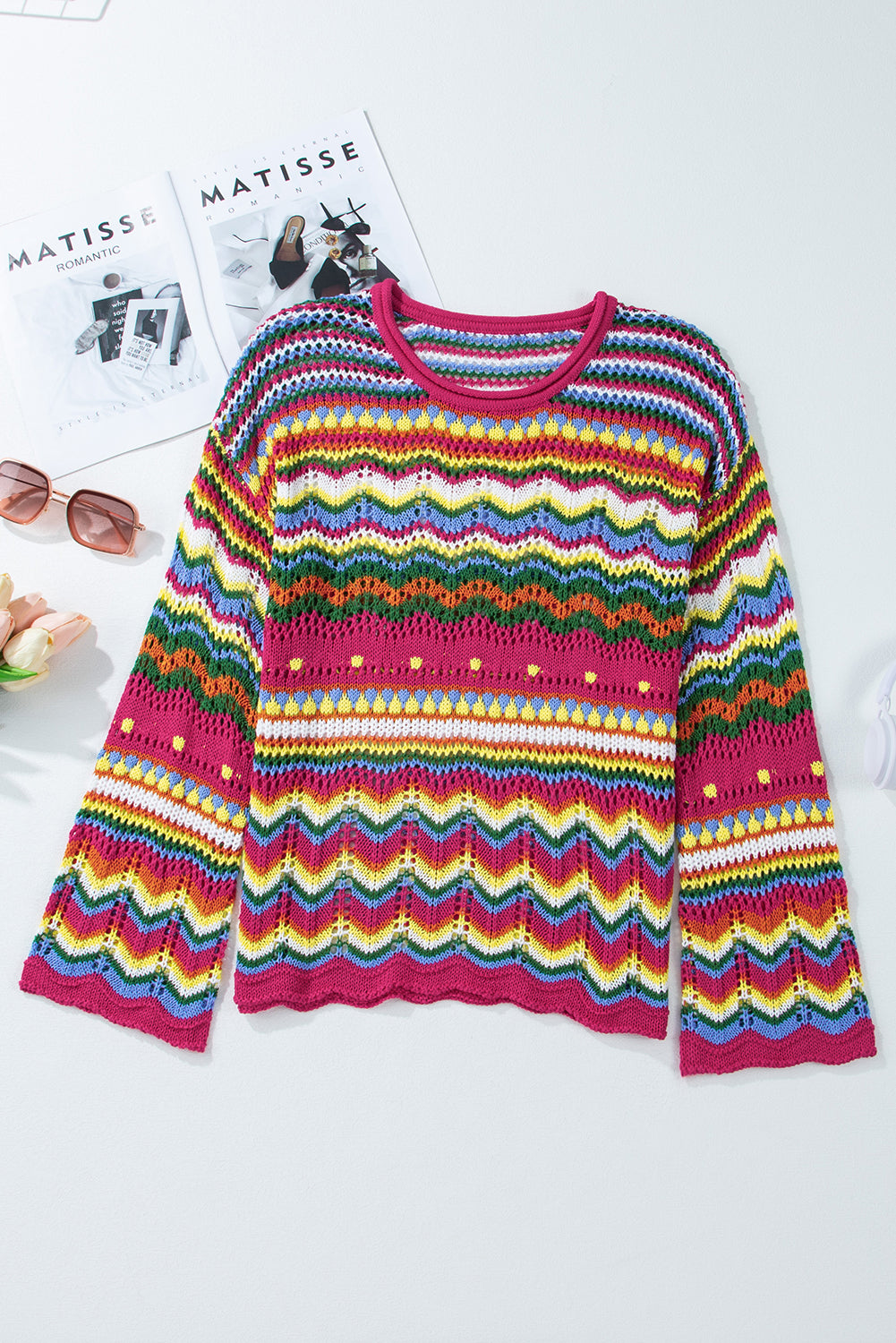Madison Knit Loose Sleeve Sweater